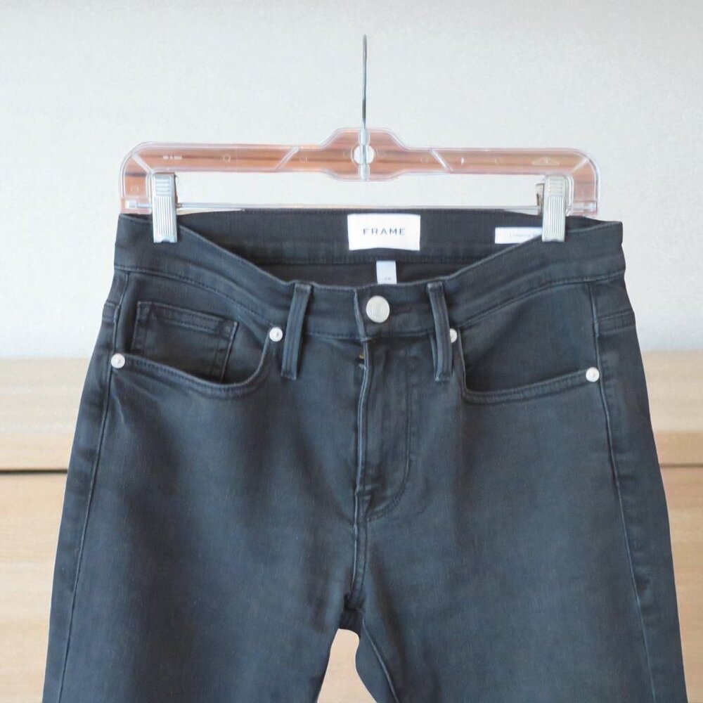 Frame Denim L'Homme Slim-Noir Men's 28, Mid Rise/Slim Straight Leg Jeans, NWOT - Picture 6 of 10